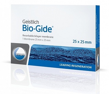 Bio-Gide 25х25 мм, резорбируемая двухслойная барьерная мембрана