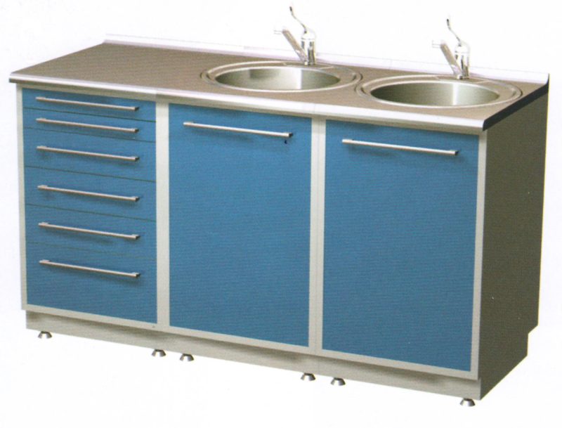 ARKODENT-M21 Комплект мебели для стерилизационной, столешница из нержавеющей стали