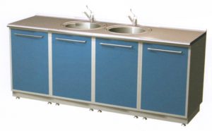 ARKODENT-M22 Комплект мебели для стерилизационной, столешница из нержавеющей стали