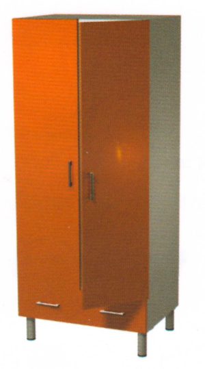 AR-DK02 Шкаф для одежды двухдверный, 2 двери, одна перекладина, 2 выдвижных ящика