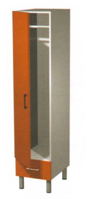 AR-DK04 Шкаф для одежды, одна дверь, одна перекладина, один выдвижной ящик