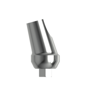 Абатмент титановый угловой 15°, совместим с ALPHA-BIO, MIS, ADIN  5,0/6,0 (2 мм), с винтом