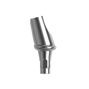 Абатмент титановый угловой 15°, совместим со STRAUMANN BONE LEVEL  4,1 (1 мм), с винтом