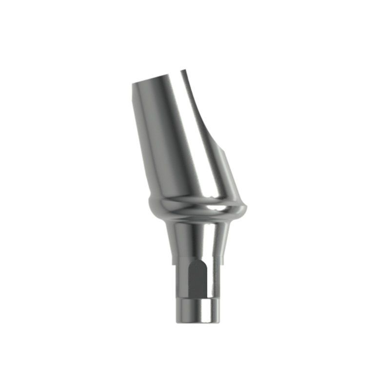 Абатмент титановый угловой 15°, совместим со STRAUMANN BONE LEVEL  4,1 (1 мм), с винтом