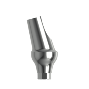 Абатмент титановый угловой 15°, совместим с NOBEL CONICAL CONNECTION  4,3/5,0 (3 мм), с винтом