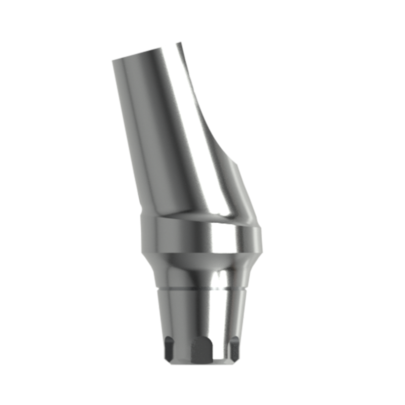 Абатмент титановый угловой 15°, совместим с MIS C1  5,0 (1 мм), с винтом